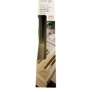 (2 Pack) The Home Edit Shallow Expandable Drawer Dividers for Kitchen